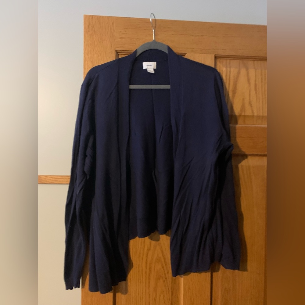 Navy cardigan